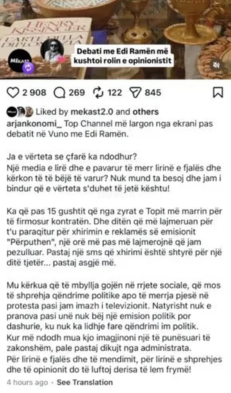 Incident i pazakontë në funeralin e Giorgos Mazonakis