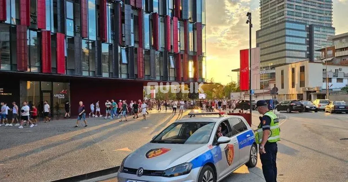 Sfida Shqipëri-Bjellorusi, Policia blindon Tiranën