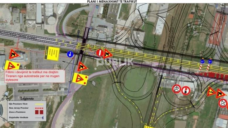 Bllokohet qarkullimi në autostradën Tiranë-Durrës