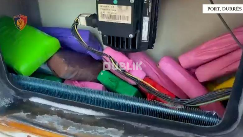 Kapet 41 kg kokainë në Portin e Durrësit, vinte nga Brazili