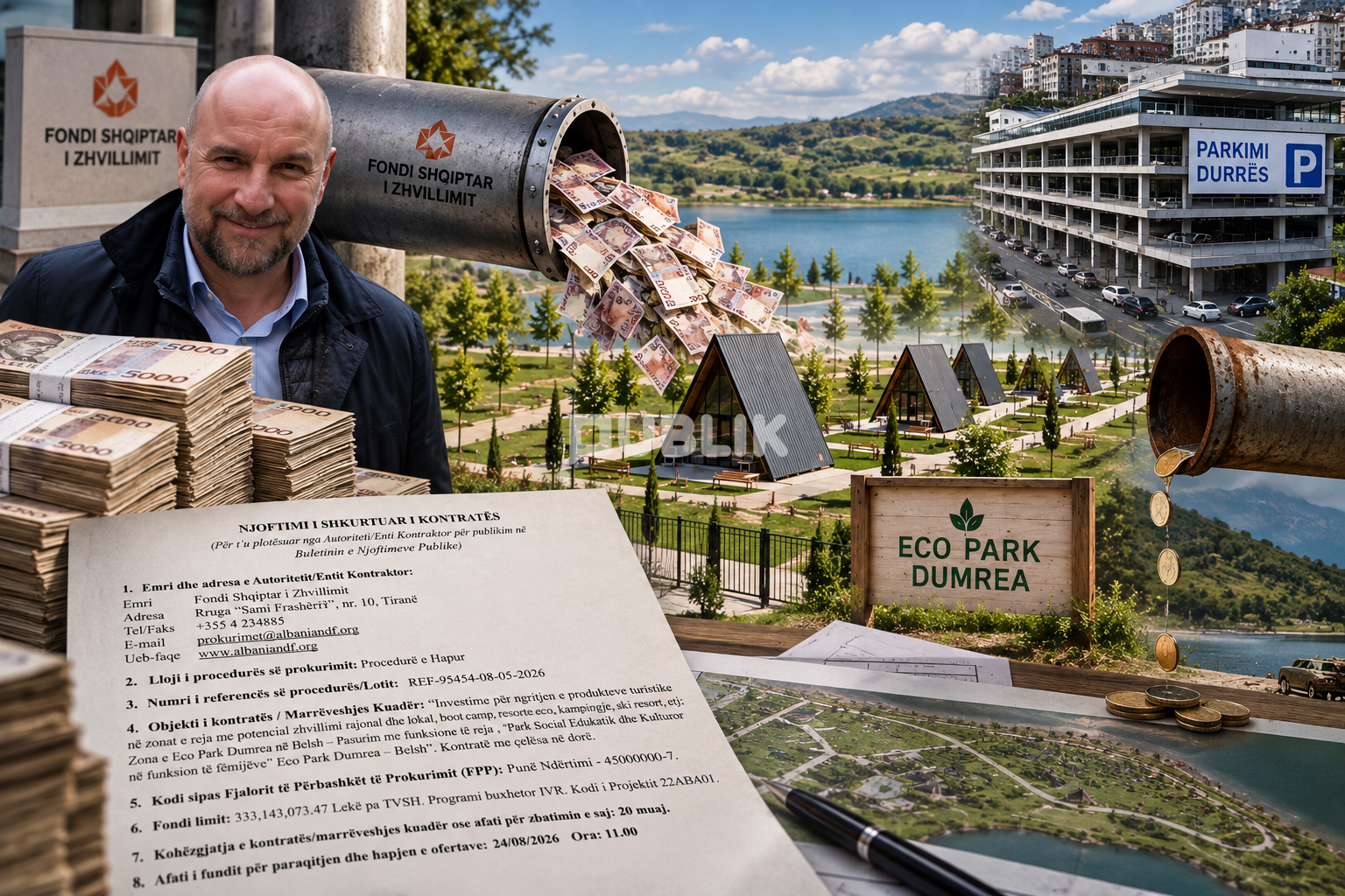 Tan Agolli i FSHZH jep 217.6 mln lekë për “Eco Park Dumrea”