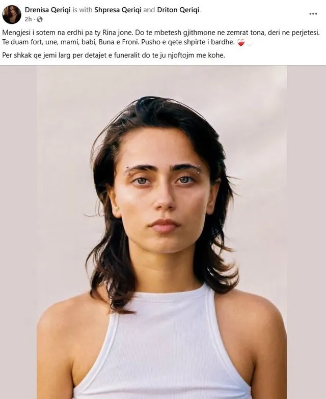 E trishtë  Ndahet nga jeta  Lea  e Alban Skënderajt