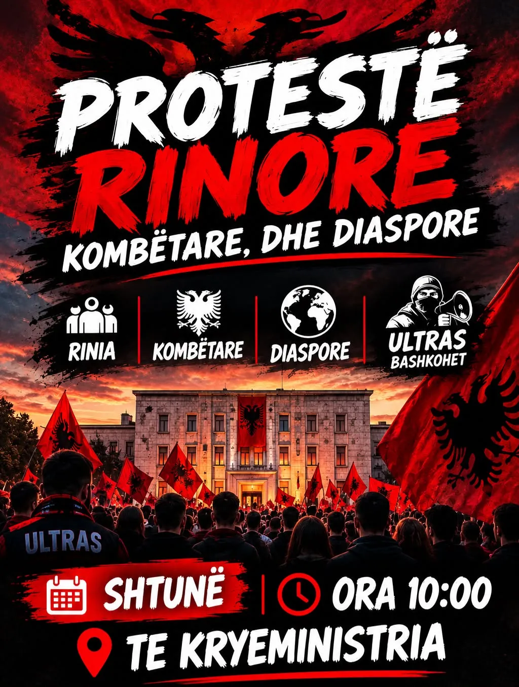 Pritet  nami i zi   Të shtunën thirret protestë kombëtare e studentëve