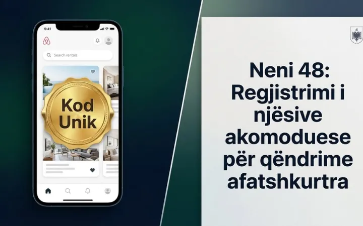Kush jep shtëpinë me qira në Airbnb apo Booking, duhet të kalojë nga e-Albania