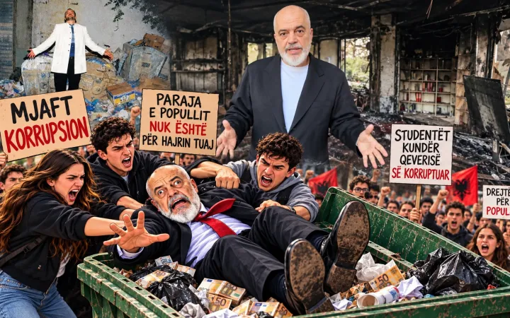 Jep dorëheqjen, hajvan! Mjaft e dogje dhe e shkatërrove Tiranën.