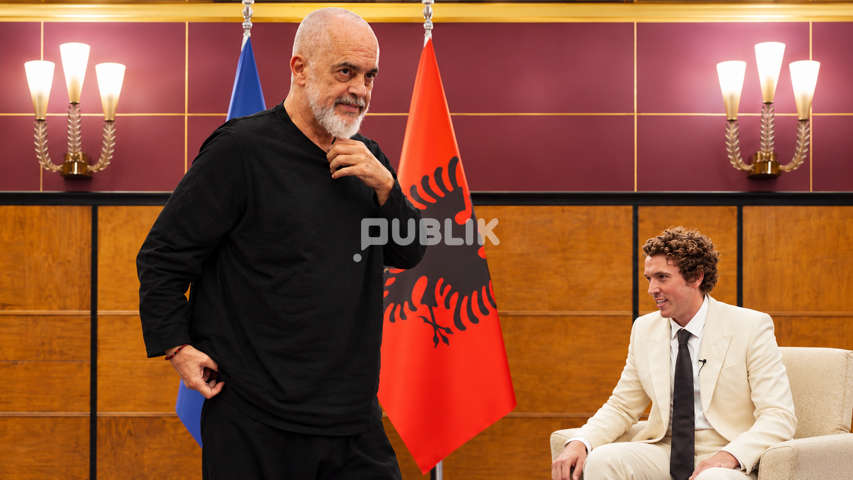 Edi Rama braktis intervistën me gazetarin amerikan