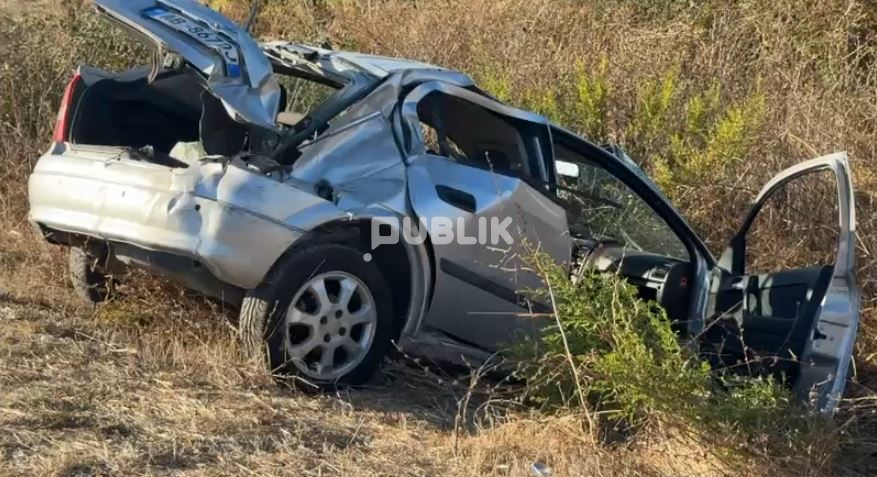 Aksident në bypass-in e Fierit, automjeti përfundon në kanal