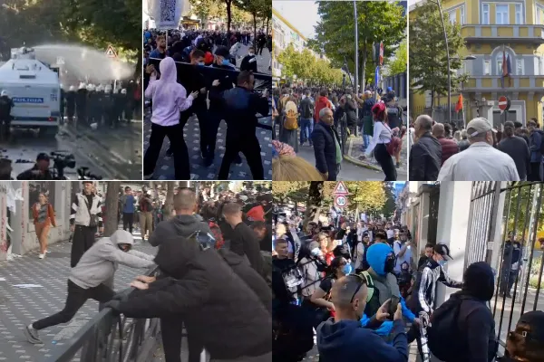 Rruga e Durrësit nën pushtetin e plotë të protestës së studentëve