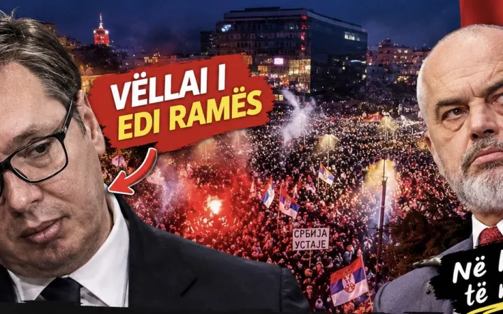 “Vëllai” i Ramës në hall të madh, “digjet” nga protestat në Beograd