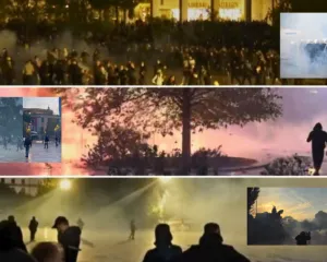 Çfarë ndodhi në protestën e sotme në Tiranë? Flakë, sulme, gaz lotsjellës dhe plumba gome
