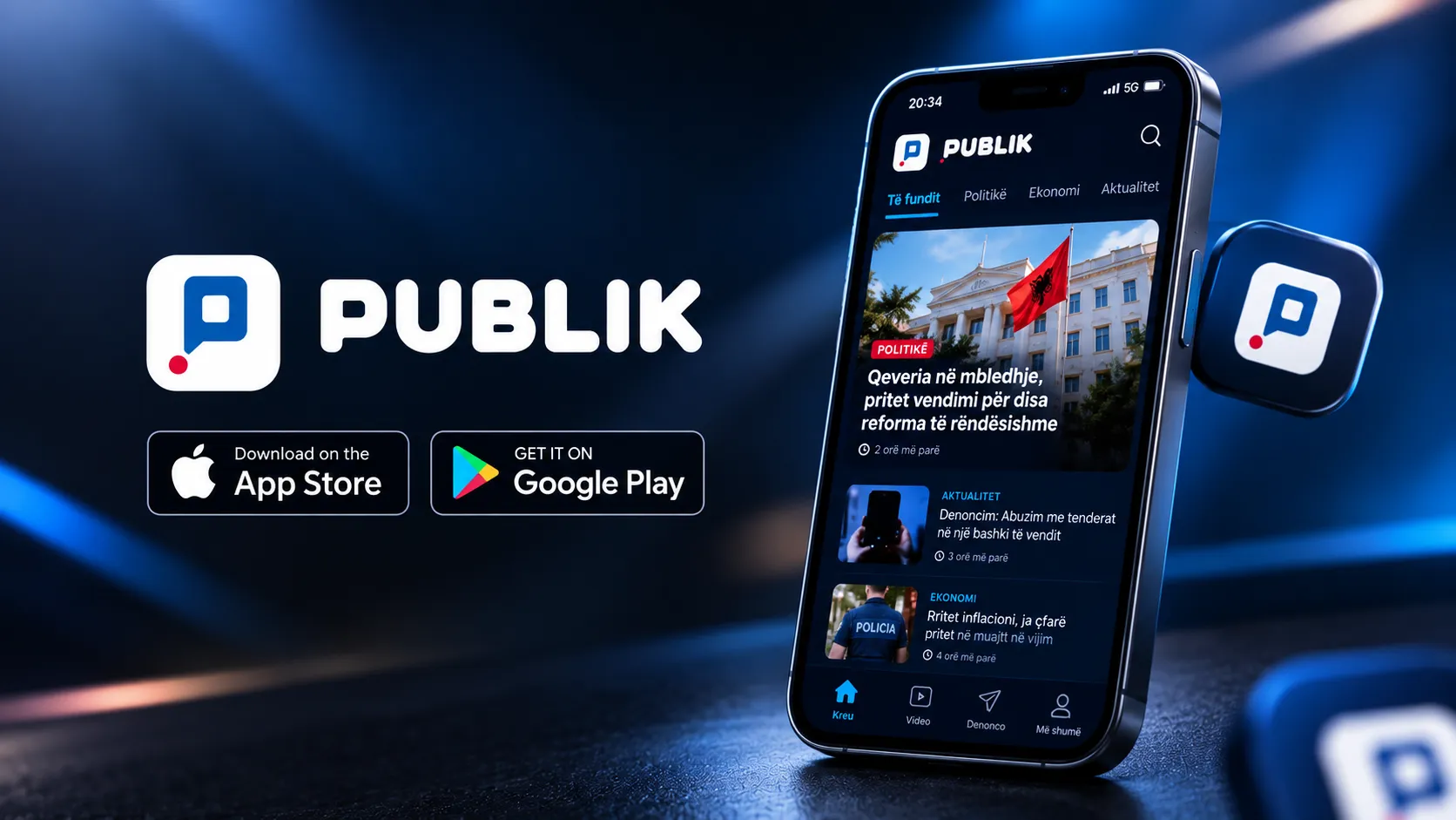 Publik.al sjell versionin e ri 2.0 në App Store dhe Google Play