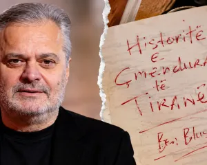 Ben Blushi befason me kopertinën e romanit të ri: Një zhgarravinë u kthye në art!