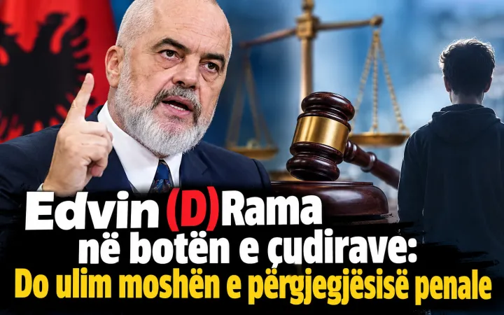 Edvin (D)Rama në botën e çudirave: Do ulim moshën e përgjegjësisë penale