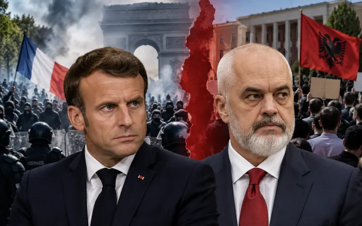 Nga Parisi në Tiranë, Macron dhe Rama në sinkron ndaj protestave