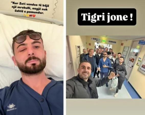 “Kur Zoti bën mrekulli”, Erjon Vishkulli publikon pamjet pas operacionit në Itali