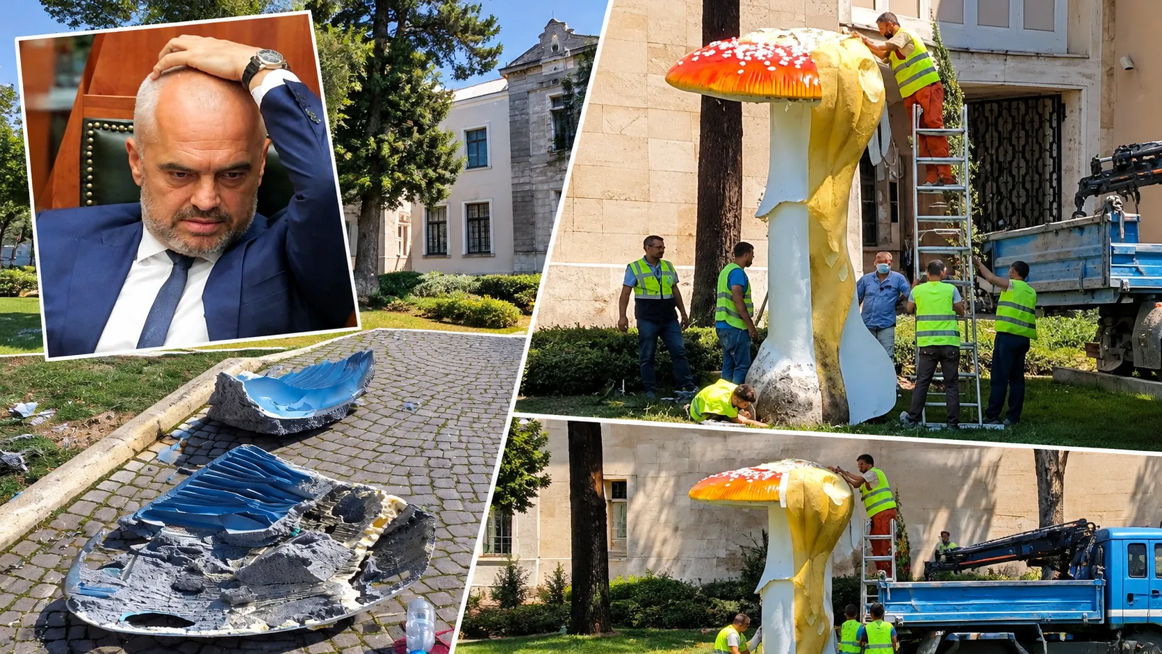 Rama “vajton” kërpudhën te kryeministria, padit 12 protestues, fatura 60 mln lekë