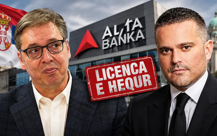 Serbia i heq licencën bankës së oligarkut të lidhur me Vuçiçin