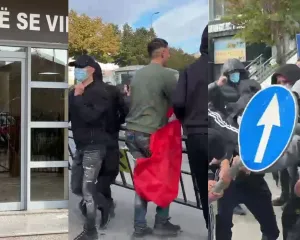 Tensione në Lezhë, thyhen xhamat e shkollës dhe shkulen tabelat