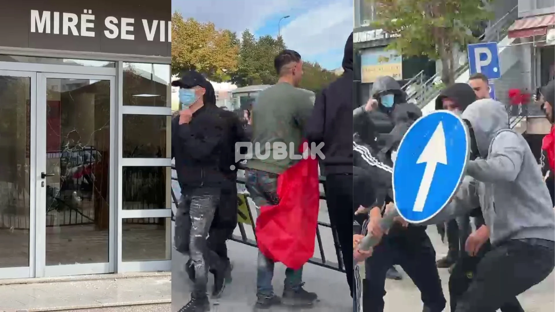 Tensione në Lezhë, thyhen xhamat e shkollës dhe shkulen tabelat