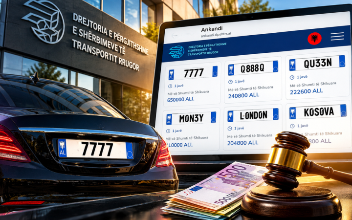 Nga “7777” te “QU33N”, sa po paguajnë shqiptarët për targat VIP