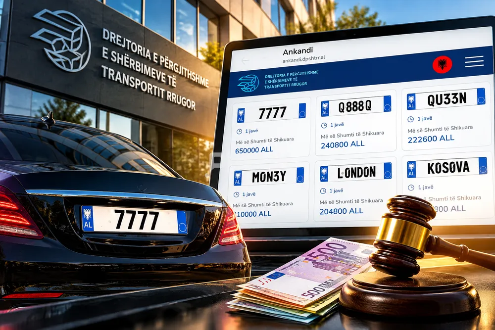 Nga “7777” te “QU33N”, sa po paguajnë shqiptarët për targat VIP
