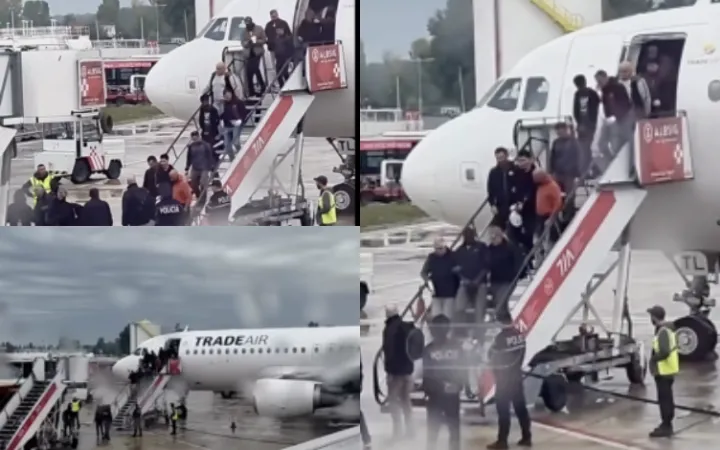 Kush janë personat e prangosur dhe me ngjyrë që zbarkuan në Rinas?