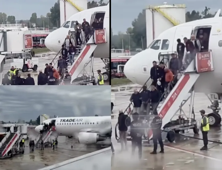 Kush janë personat e prangosur dhe me ngjyrë që zbarkuan në Rinas?