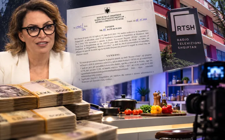 RTSH në krizë, por “shtron tavolinën”: 7 milionë lekë për 30 minuta gatim!
