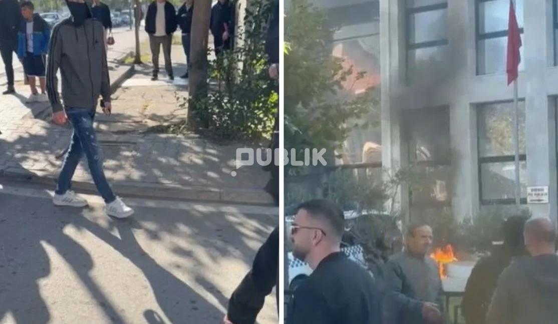 Protestuesit e revoltuar i vënë flakën godinës së Bashkisë Kurbin