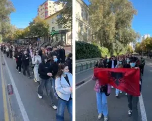 “Studentët kërkojnë revolucion”, nis marshimi drejt Ministrisë së Arsimit