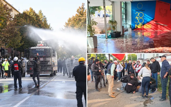 Na përplasjet, te personat e maskuar te selia e PS, ç’po ndodh në Tiranë?