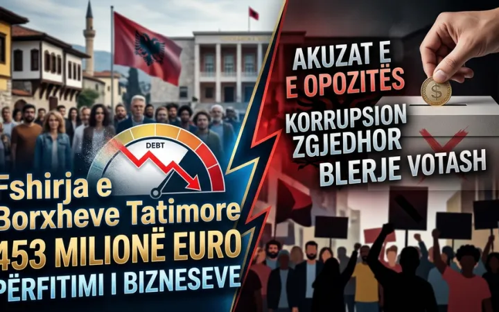 Tatimet fshijnë 453 milionë euro borxhe të bizneseve