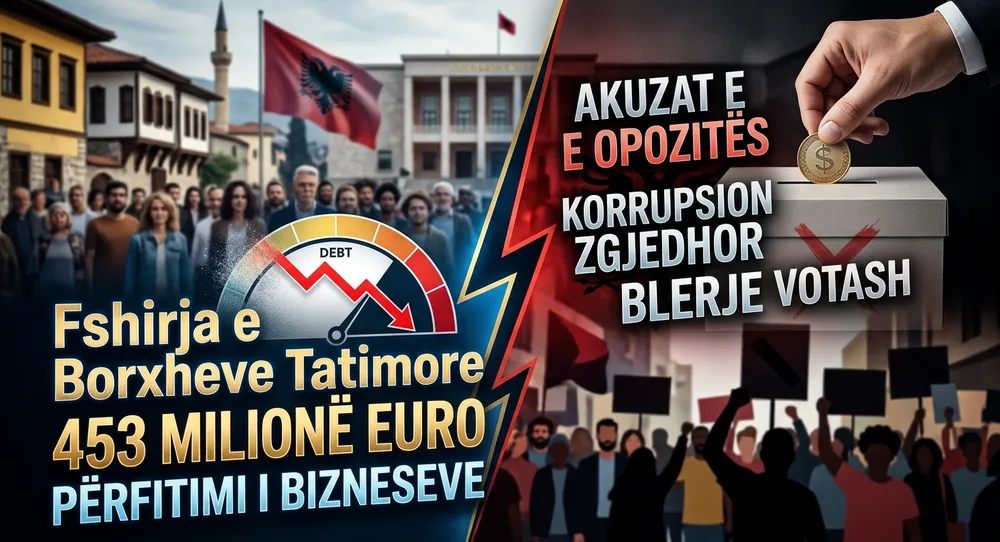 Tatimet fshijnë 453 milionë euro borxhe të bizneseve