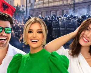 Alban Skënderaj, Alketa Vejsiu dhe Emina Çunmulaj në mbështetje të studentëve